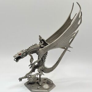 1988 Red Dragon of Krynn Dragonknight Rider Rawcliffe Pewter Ral Partha 836 VTG